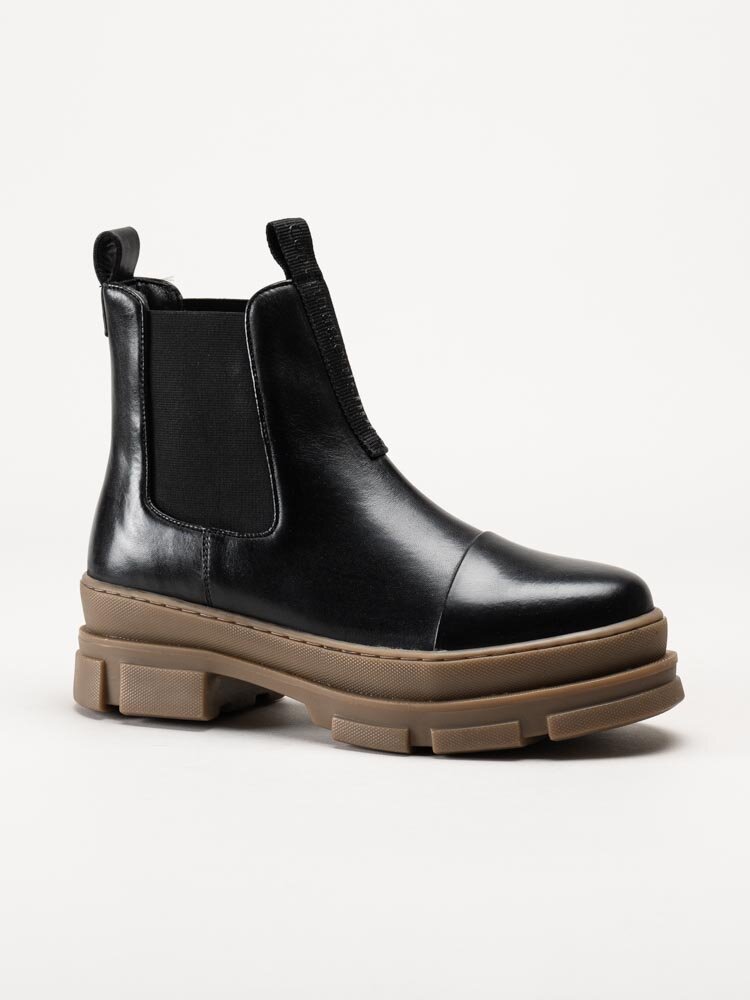 Copenhagen Shoes - You And Me Low 22 - Svarta chelsa boots i skinn