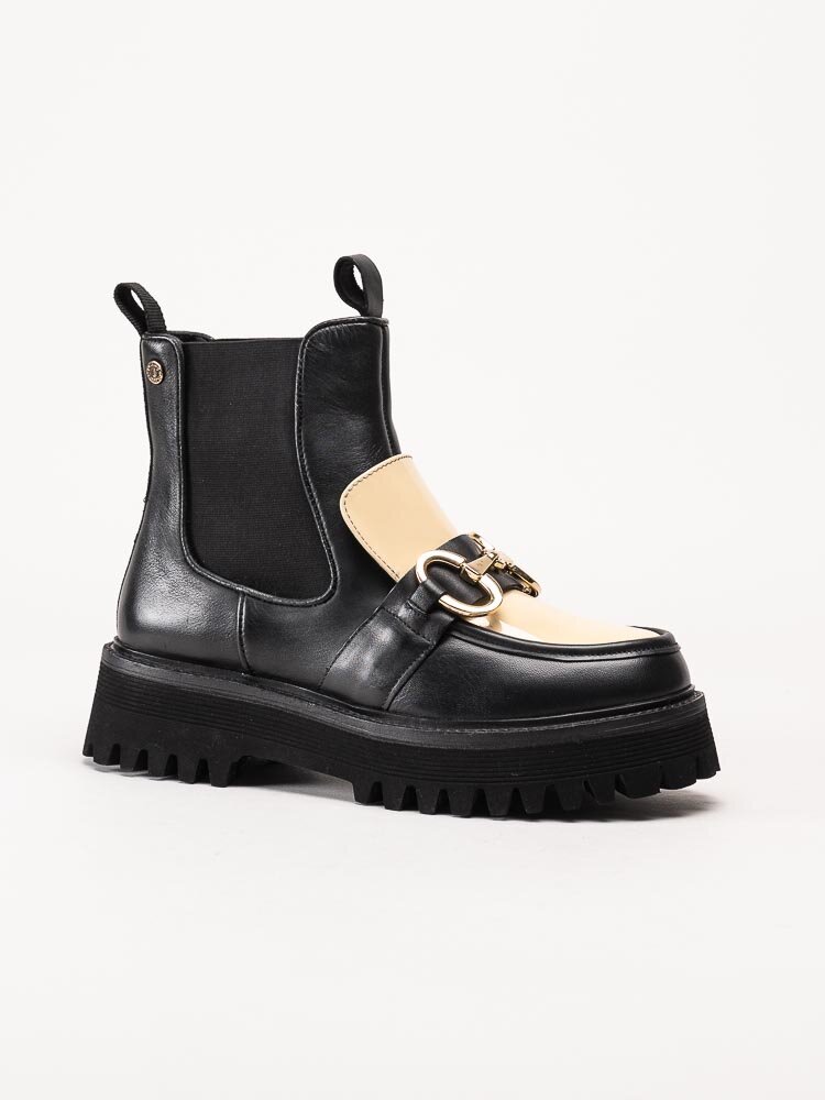 Copenhagen Shoes - All I want multi - Svarta chelsea boots i skinn