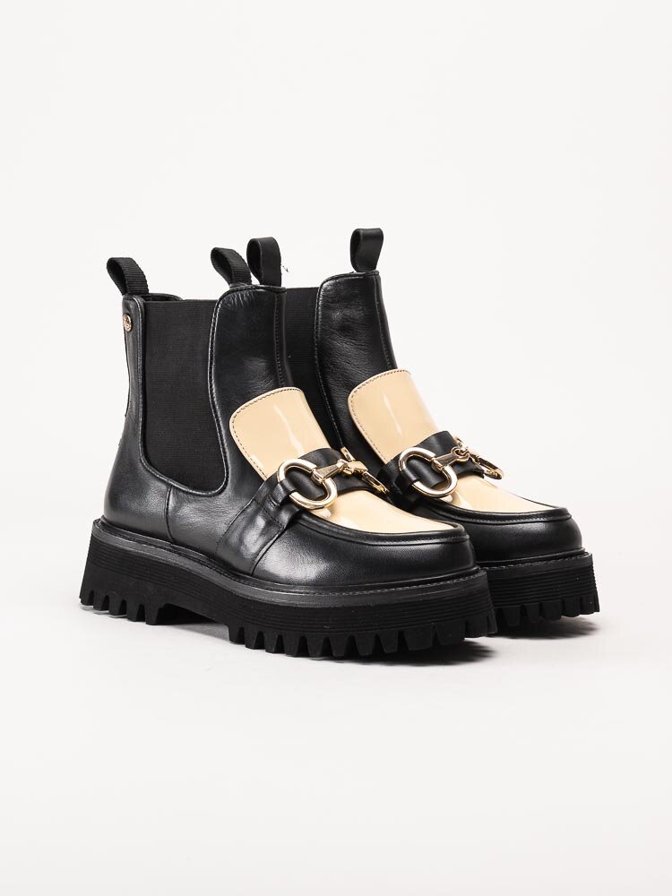 Copenhagen Shoes - All I want multi - Svarta chelsea boots i skinn