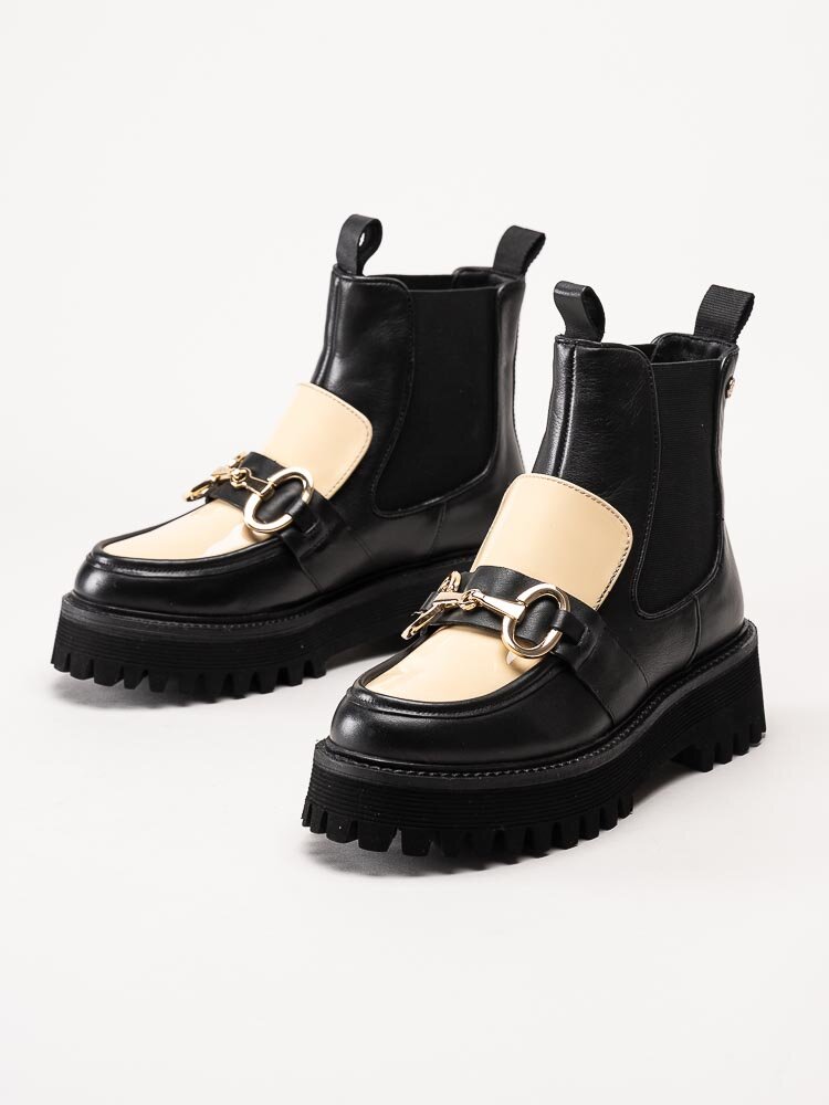 Copenhagen Shoes - All I want multi - Svarta chelsea boots i skinn