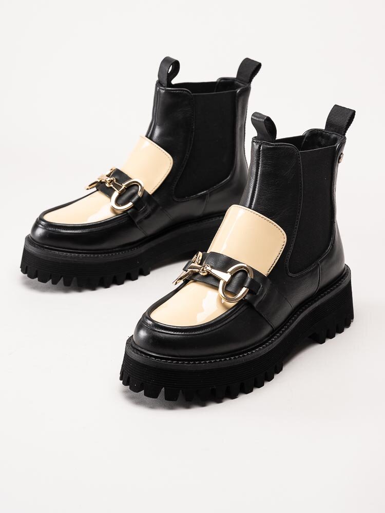 Copenhagen Shoes - All I want multi - Svarta chelsea boots i skinn