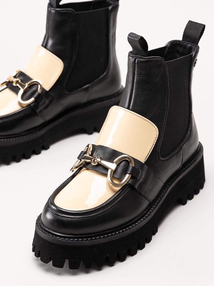 Copenhagen Shoes - All I want multi - Svarta chelsea boots i skinn