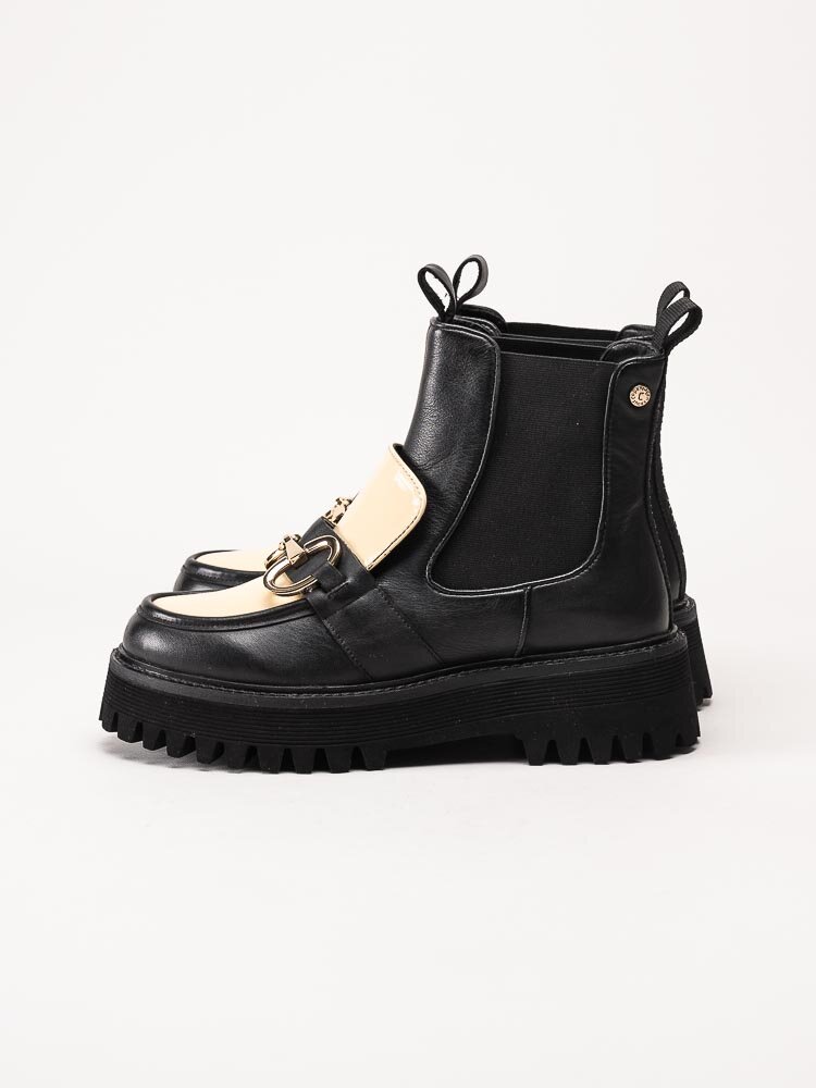 Copenhagen Shoes - All I want multi - Svarta chelsea boots i skinn