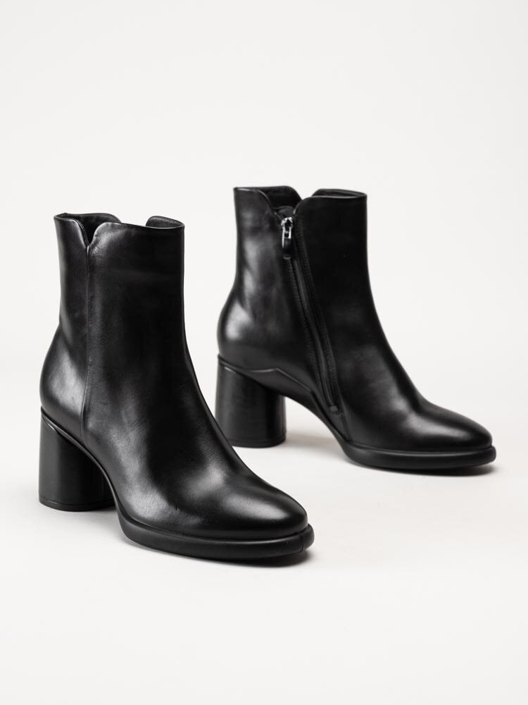 Ecco - Sculpted Lx 55 Mid - Svarta boots i skinn