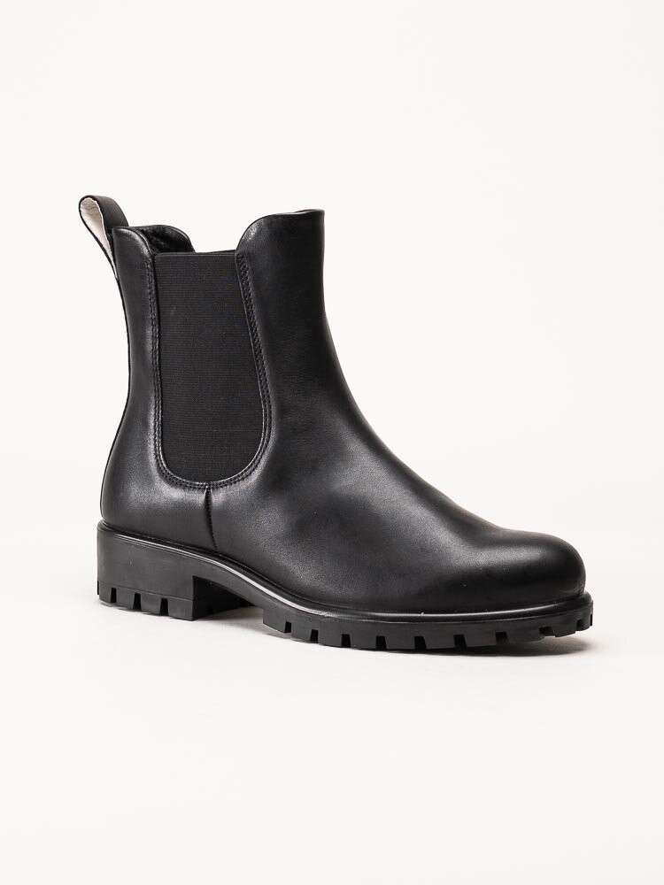 Ecco - Modtray W - Svarta chelsea boots i skinn