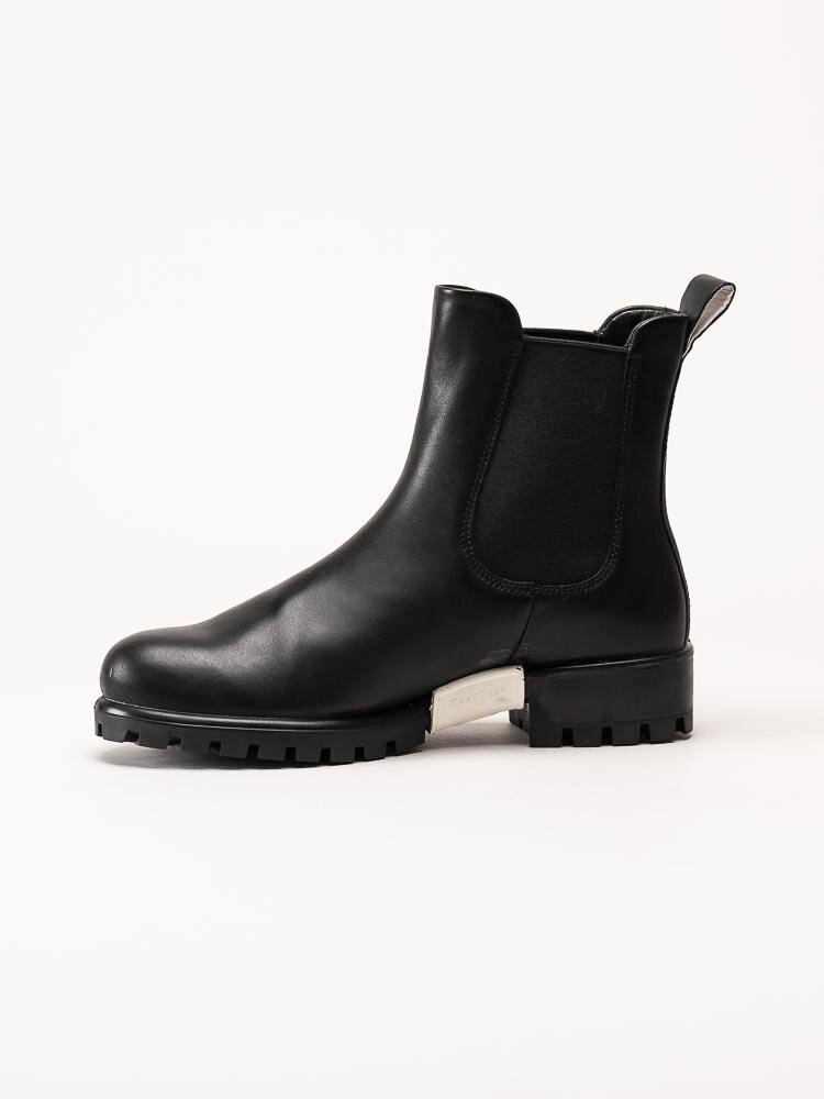 Ecco - Modtray W - Svarta chelsea boots i skinn