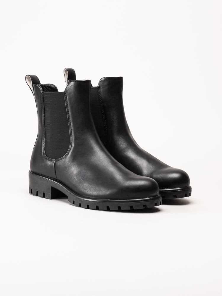 Ecco - Modtray W - Svarta chelsea boots i skinn