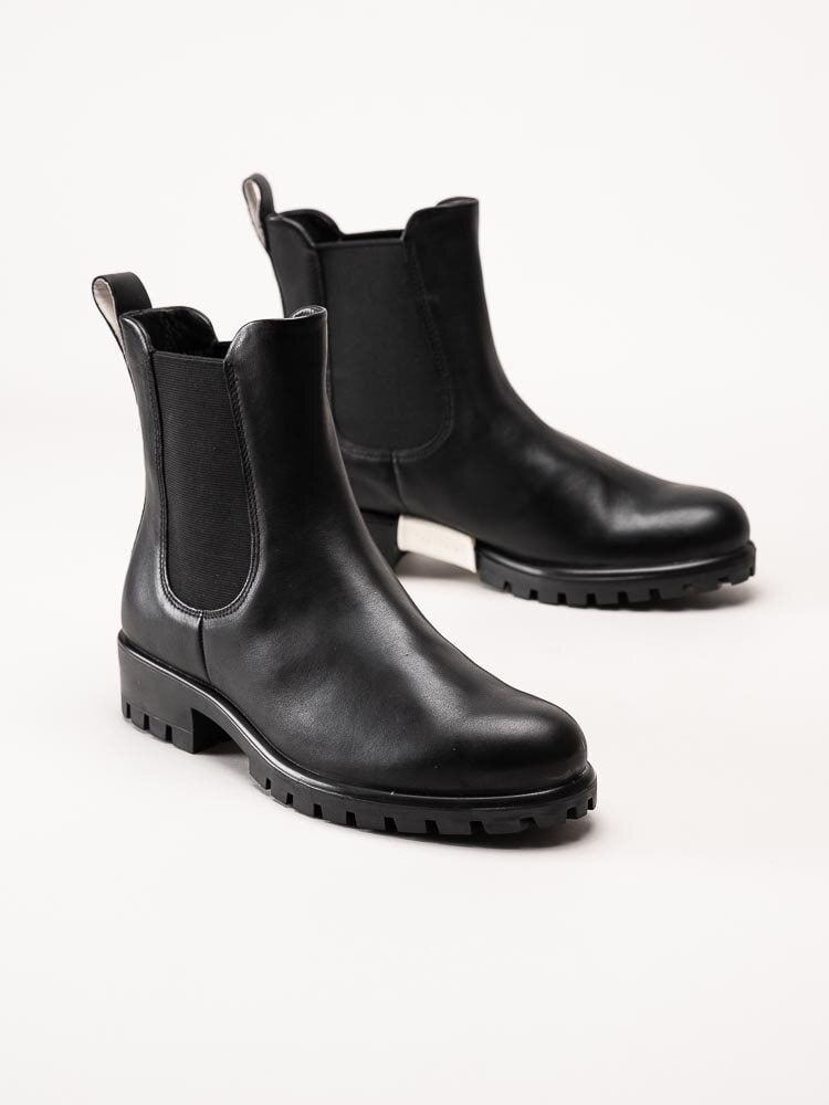 Ecco - Modtray W - Svarta chelsea boots i skinn