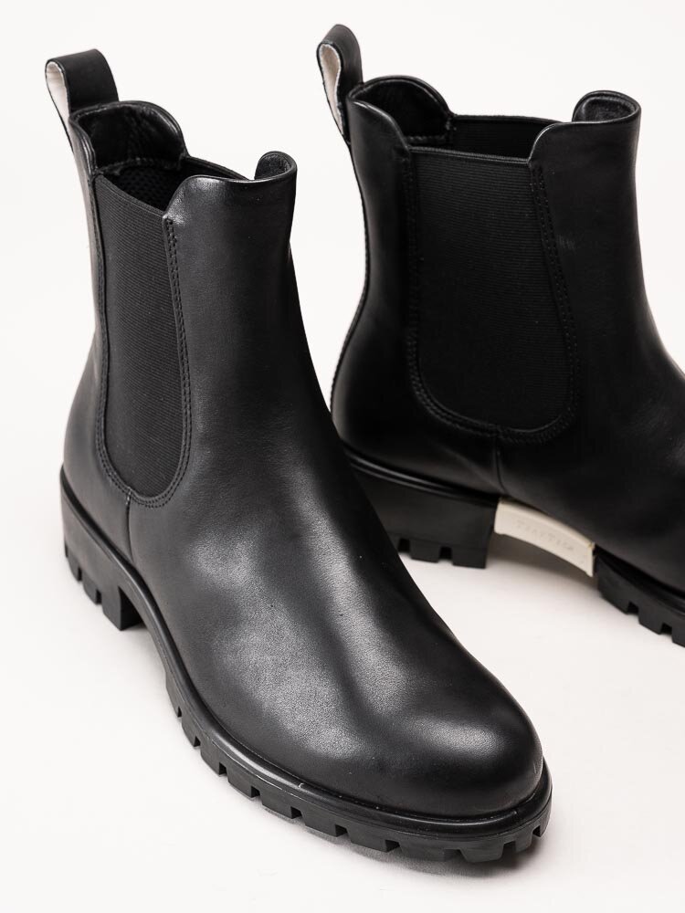 Ecco - Modtray W - Svarta chelsea boots i skinn