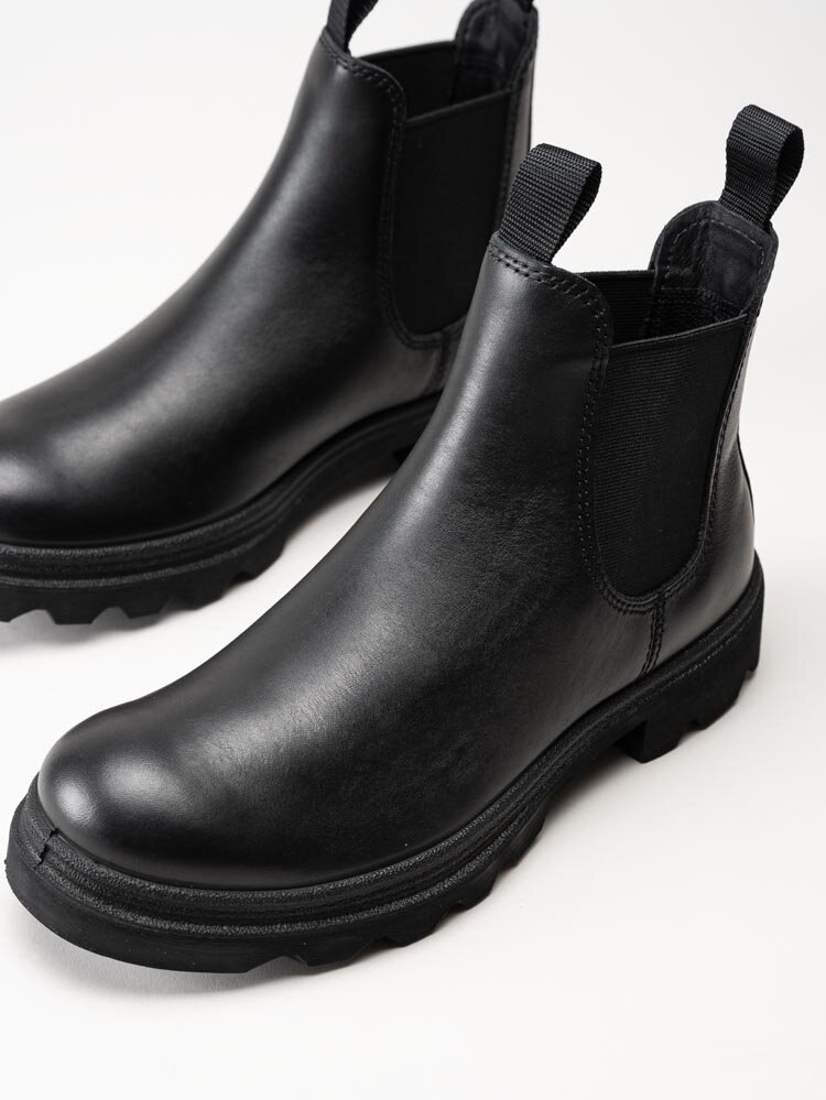 Ecco - Grainer W - Svarta chelsea boots i skinn