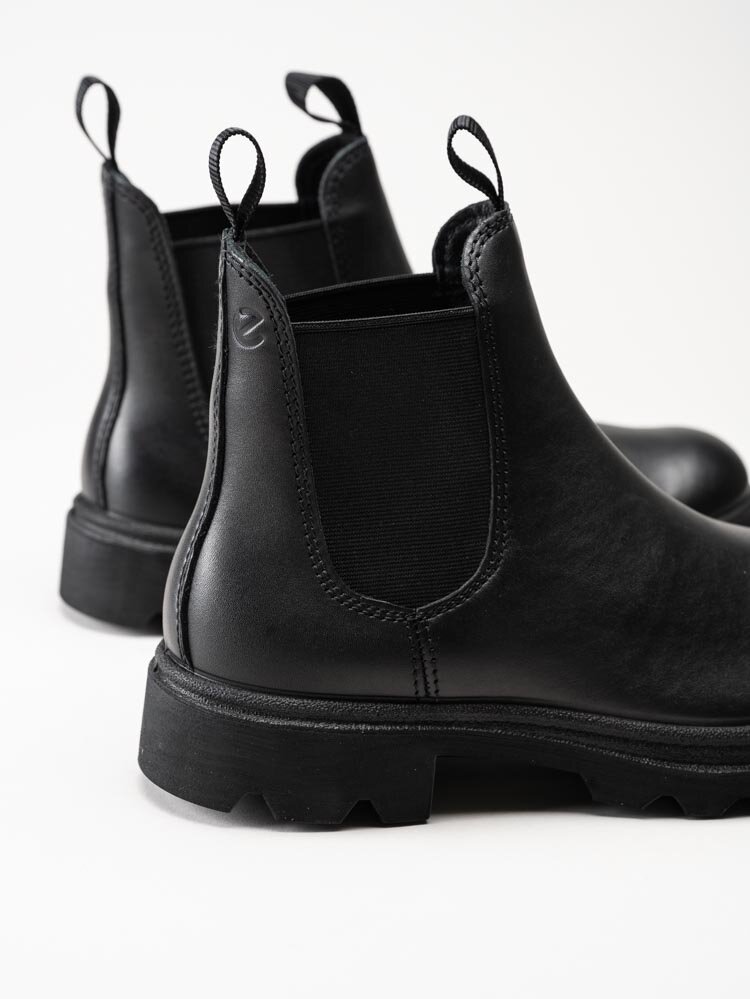 Ecco - Grainer W - Svarta chelsea boots i skinn