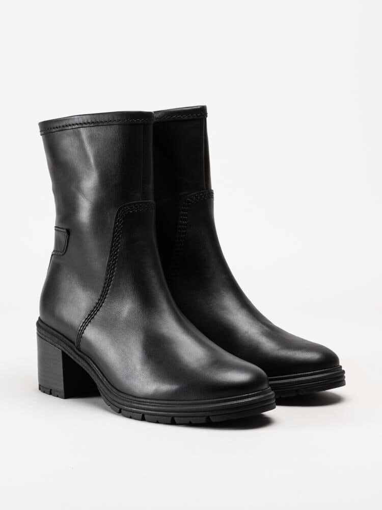 Gabor - Svarta boots i skinn
