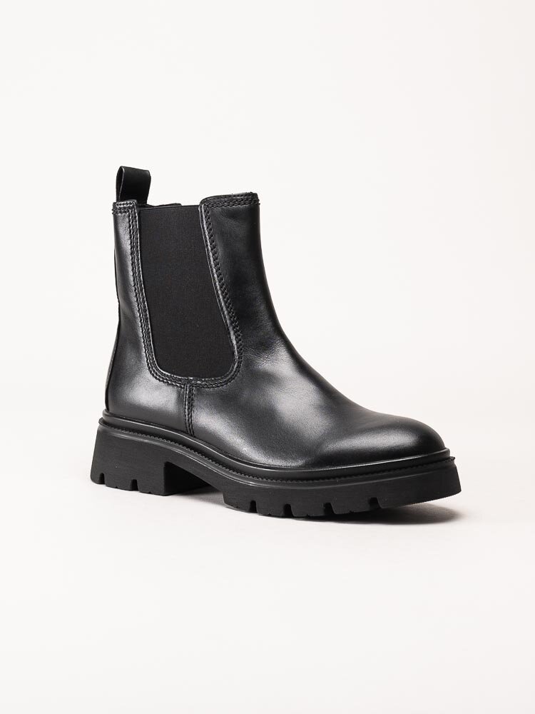 Gabor - Svarta chelsea boots i skinn