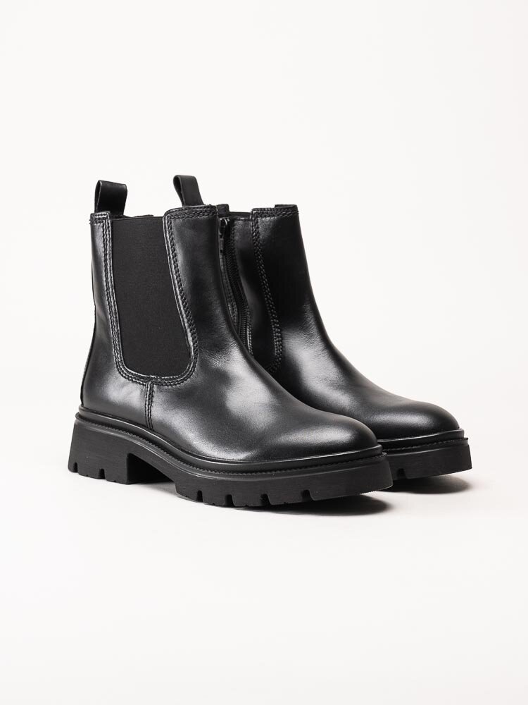 Gabor - Svarta chelsea boots i skinn