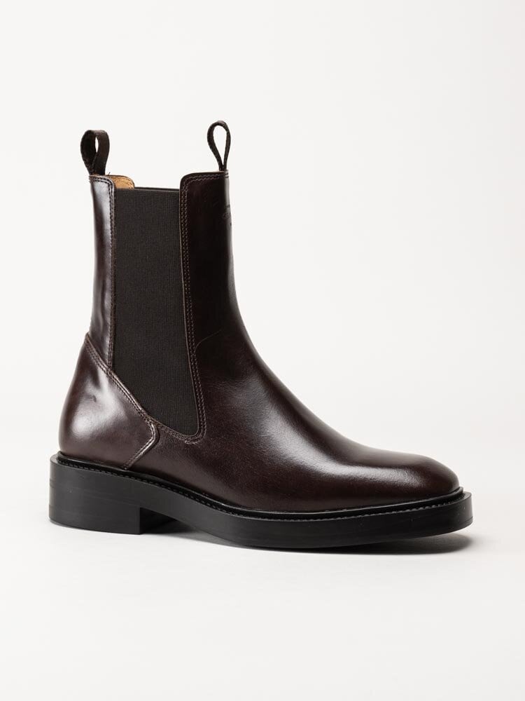 Gant Footwear - Fallwi - Mörkbruna chelsea boots i skinn