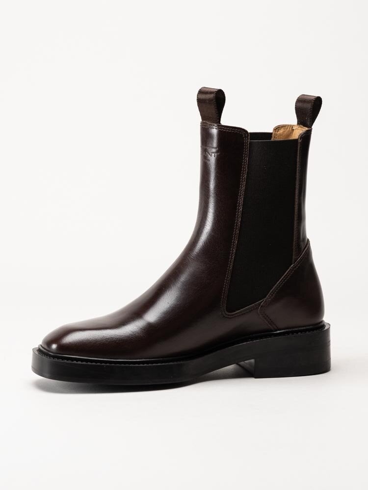 Gant Footwear - Fallwi - Mörkbruna chelsea boots i skinn
