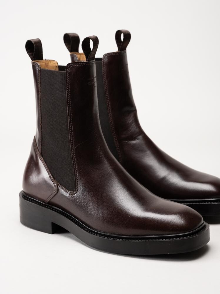 Gant Footwear - Fallwi - Mörkbruna chelsea boots i skinn