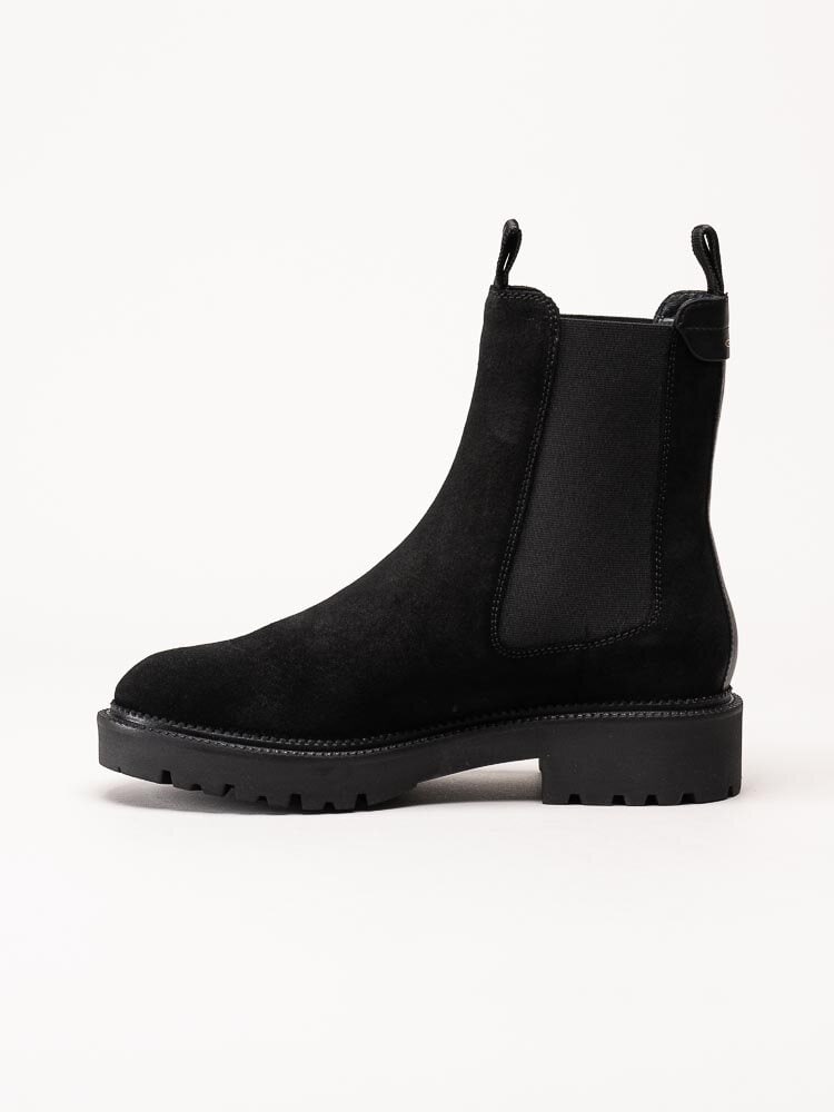 Gant Footwear - Kelliin - Svarta chelsea boots i mocka
