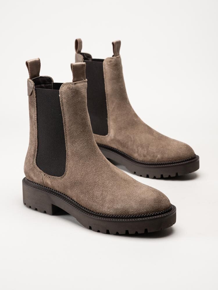 Gant Footwear - Kelliin - Greige chelsea boots i mocka