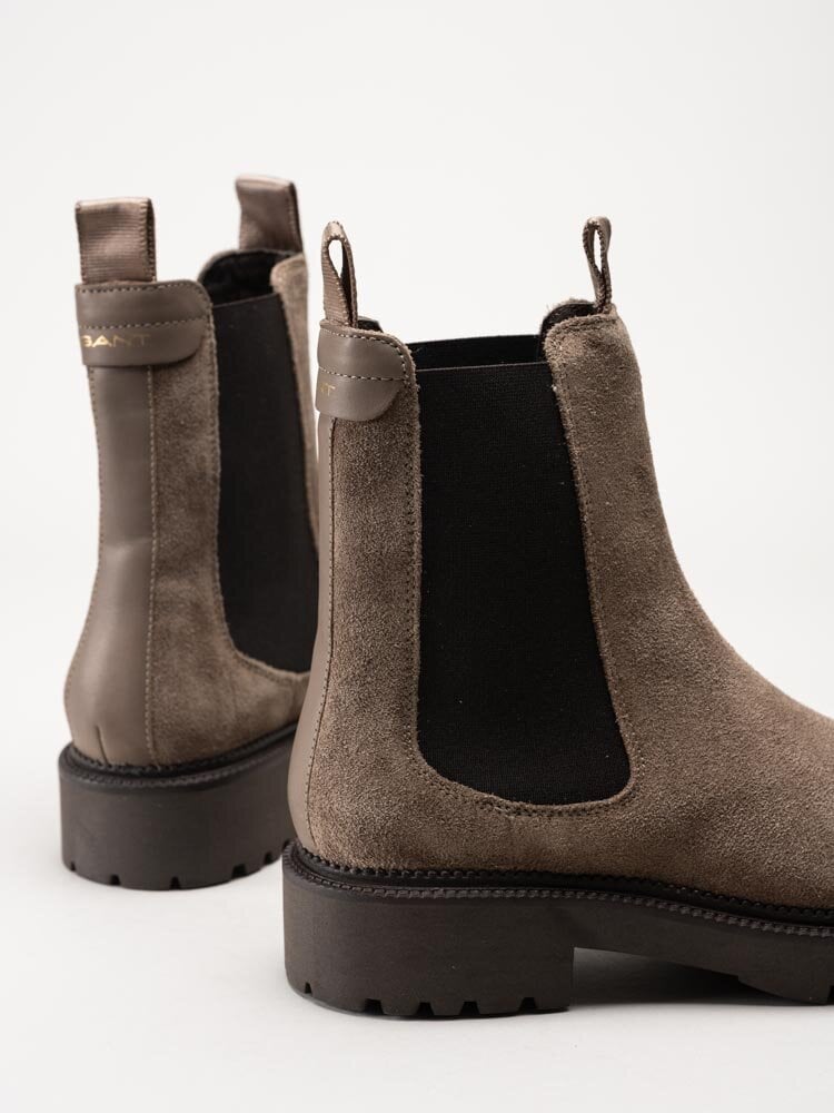 Gant Footwear - Kelliin - Greige chelsea boots i mocka