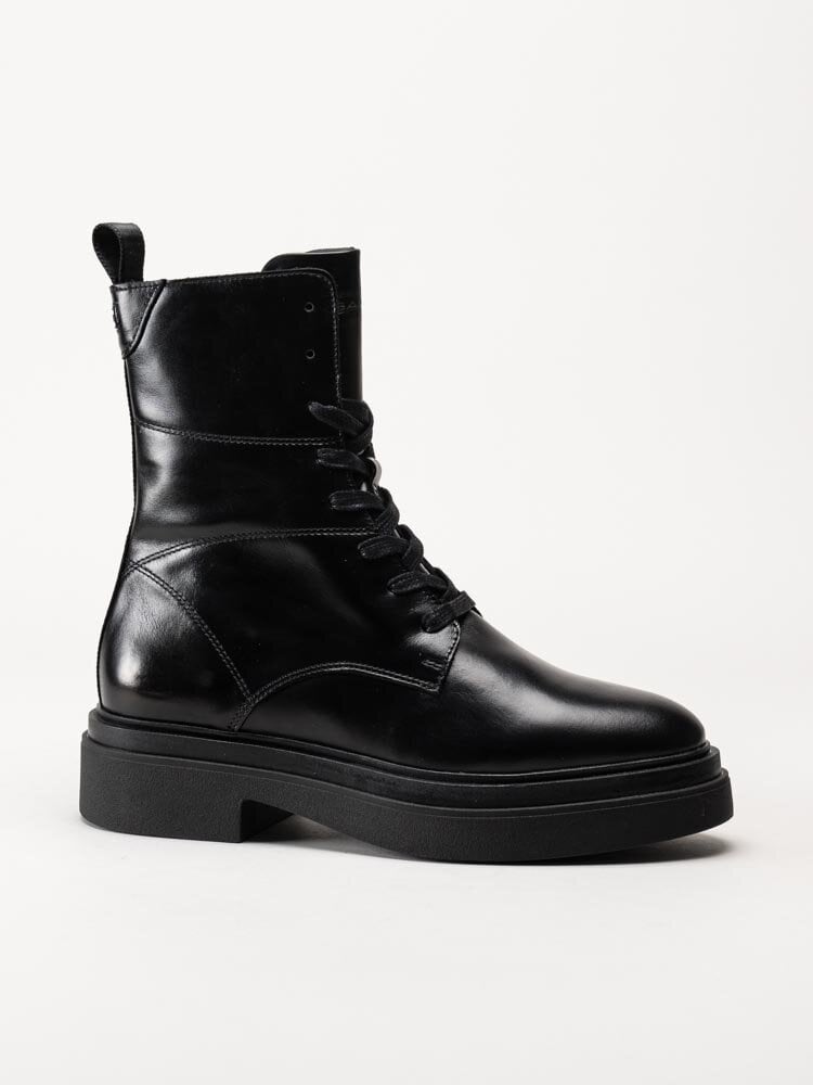 Gant Footwear - Zandrin Mid Boot - Svarta kängor i skinn