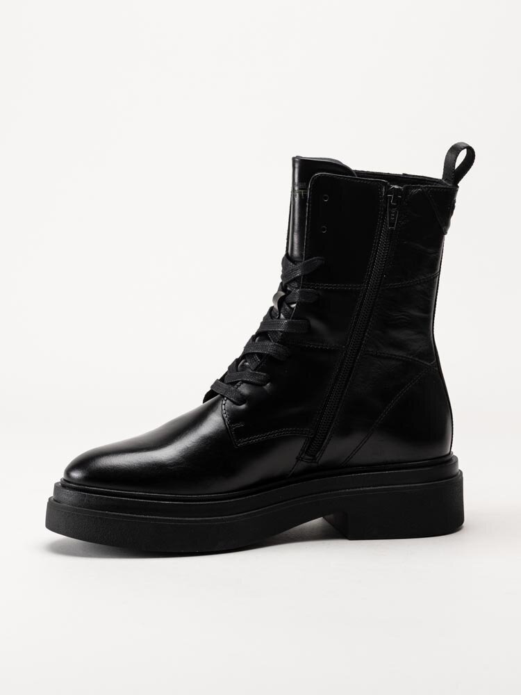 Gant Footwear - Zandrin Mid Boot - Svarta kängor i skinn