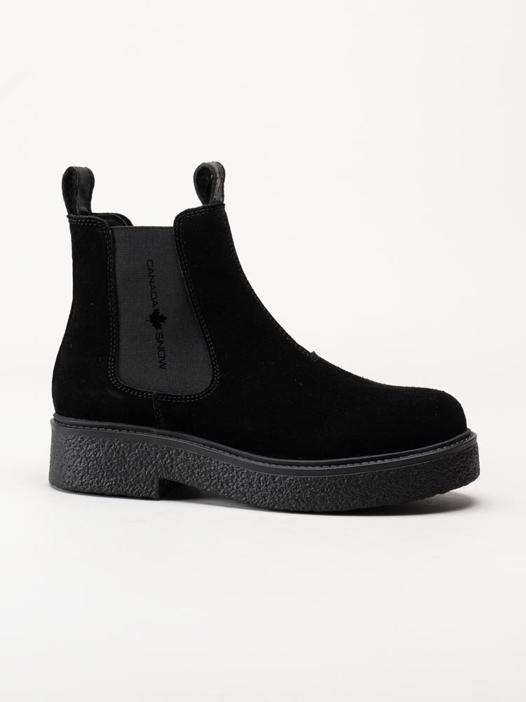 Canada Snow - Mount Vail - Svarta chelsea boots i mocka