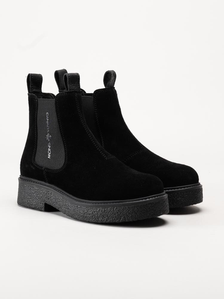 Canada Snow - Mount Vail - Svarta chelsea boots i mocka