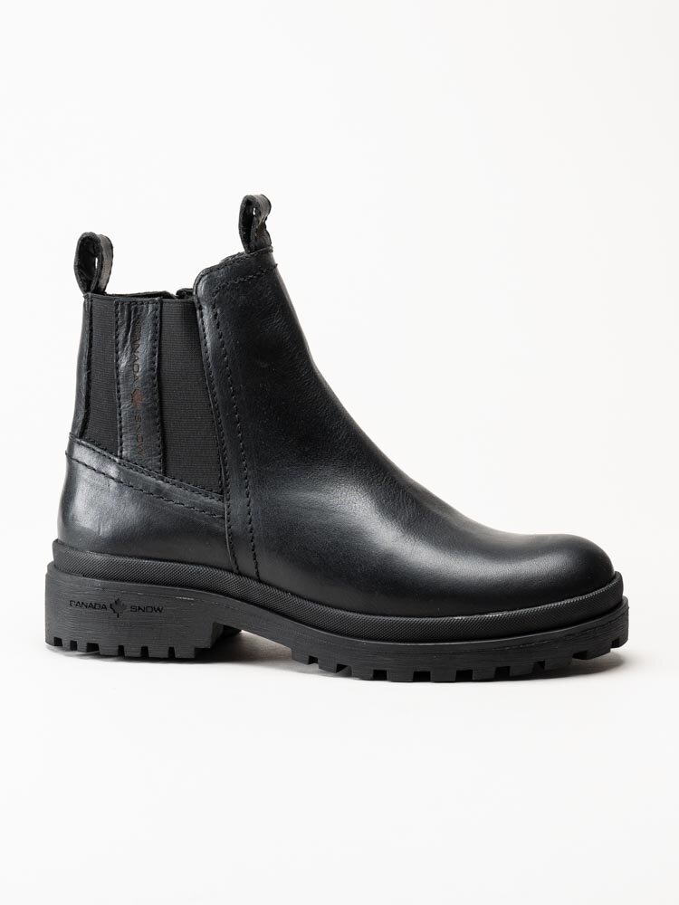 Canada Snow - Mount Verdi - Svarta chelsea boots i skinn