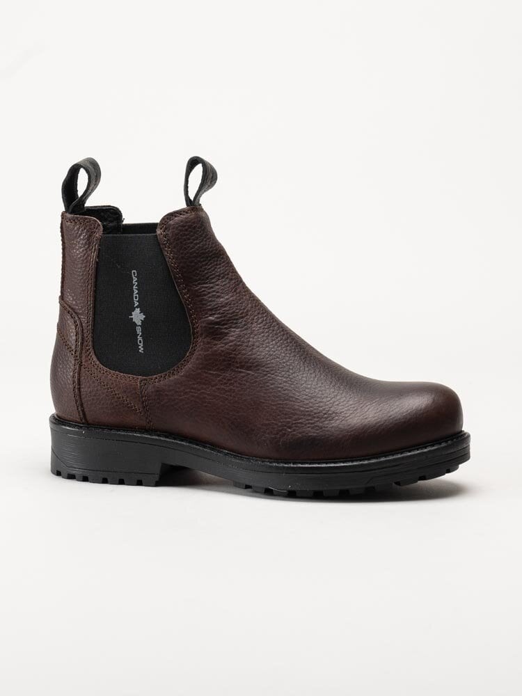 Canada Snow - Dawis - Mörkbruna grova chelsea boots