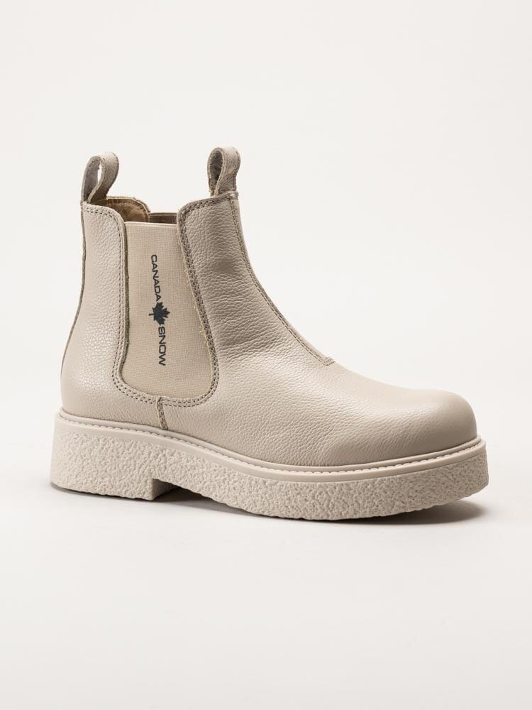 Canada Snow - Mount Vail - Off white chelsea boots i skinn