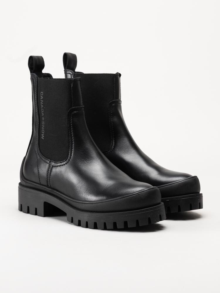 Canada Snow - Mount Vectra - Svarta chelsea boots i skinn