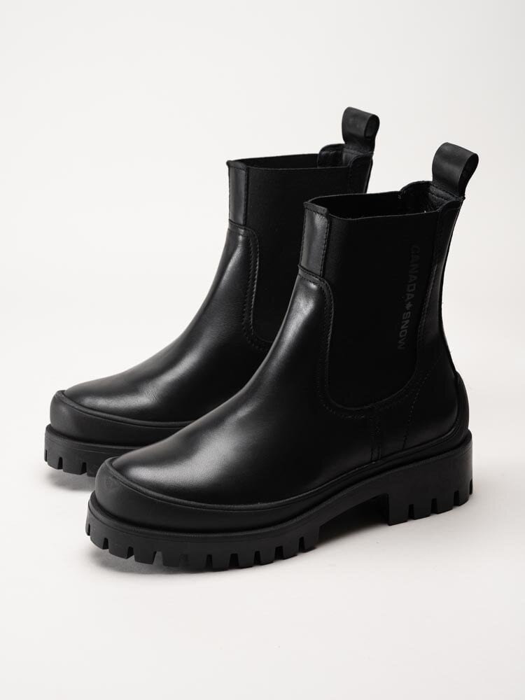 Köp Canada Snow - Mount Vectra - Mörkbruna chelsea boots i skinn Mount ...