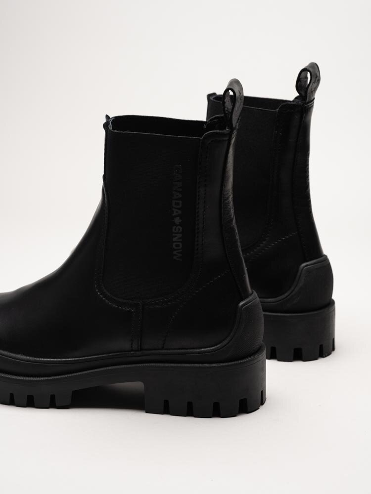 Canada Snow - Mount Vectra - Svarta chelsea boots i skinn