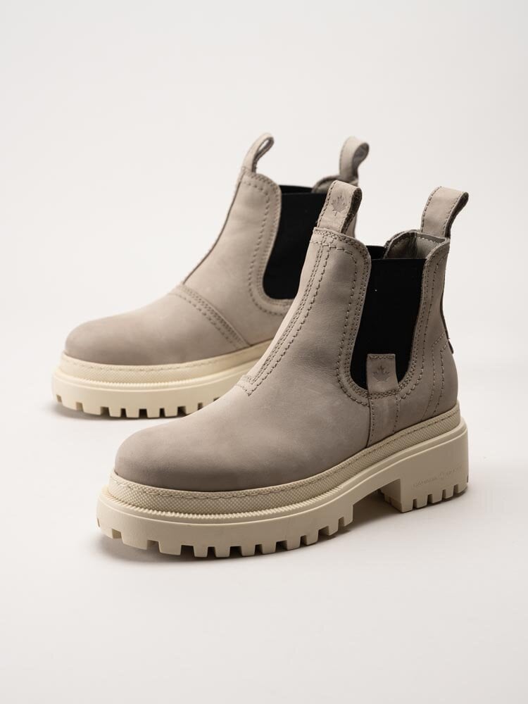 Canada Snow - Mount Crest - Beige chelsea boots i nubuck