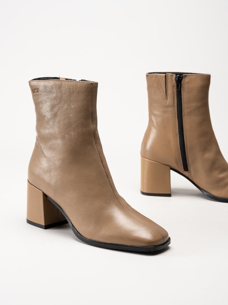 Dasia - Magna - Beige boots i skinn