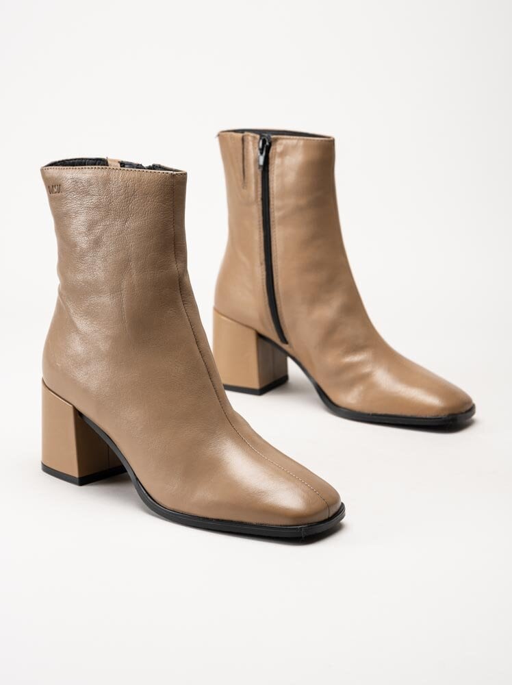 Dasia - Magna - Beige boots i skinn