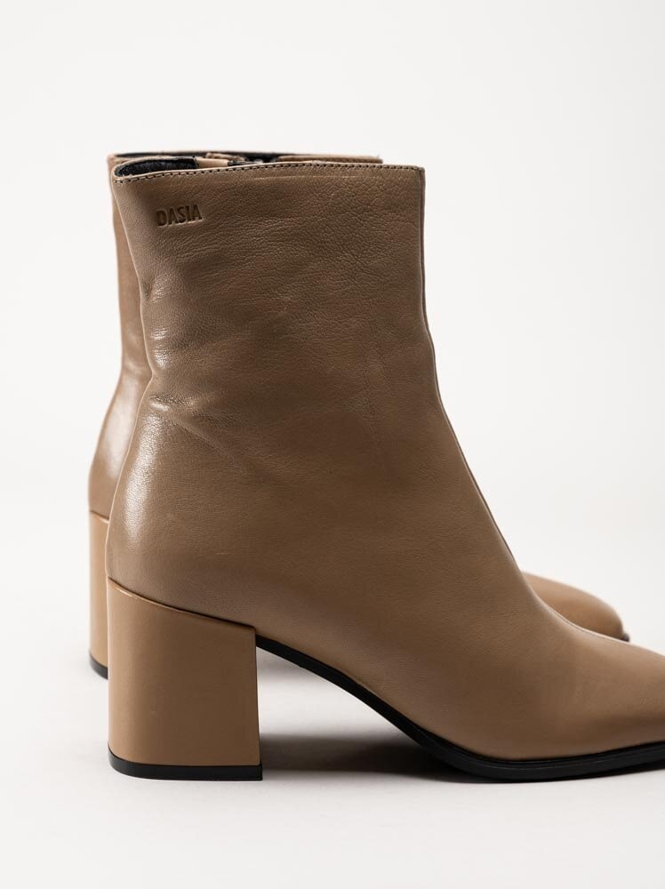 Dasia - Magna - Beige boots i skinn