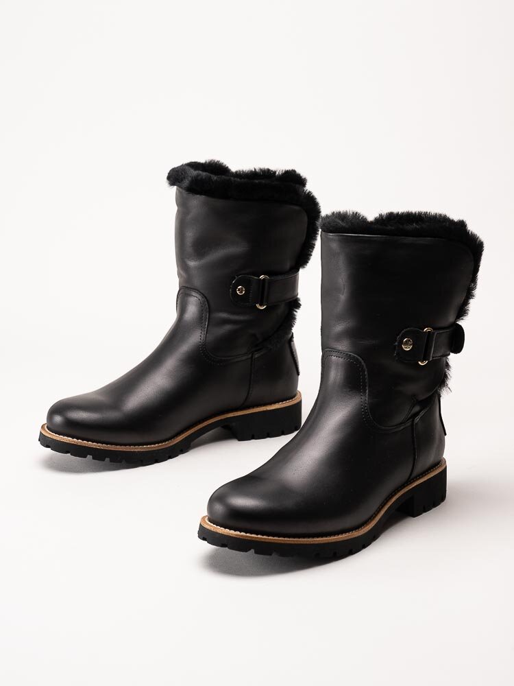 Dana Ankle boots - Smooth Black - Smooth goatskin leather - Sézane