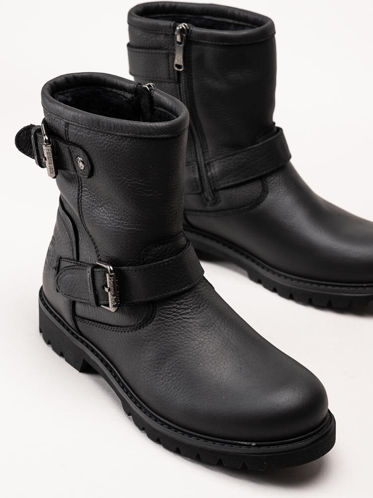 Panama Jack - Felina Igloo B18 - Svarta fårskinnsfodrade boots i skinn