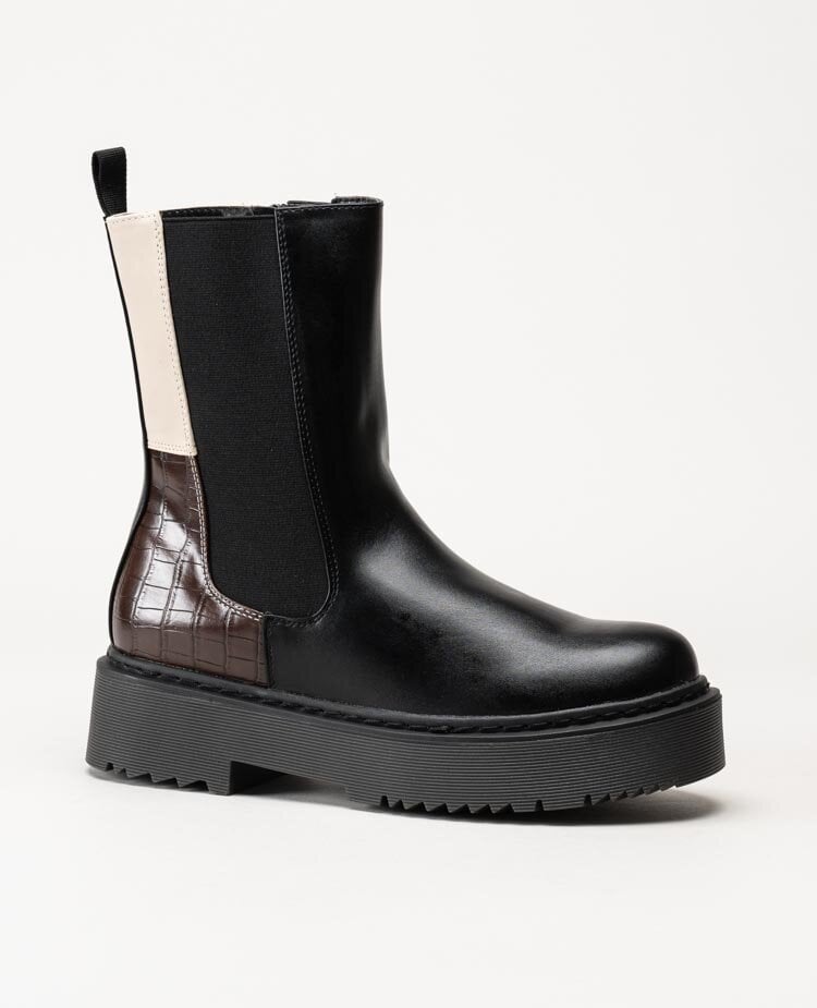 Duffy - Svarta flerfärgade platåboots