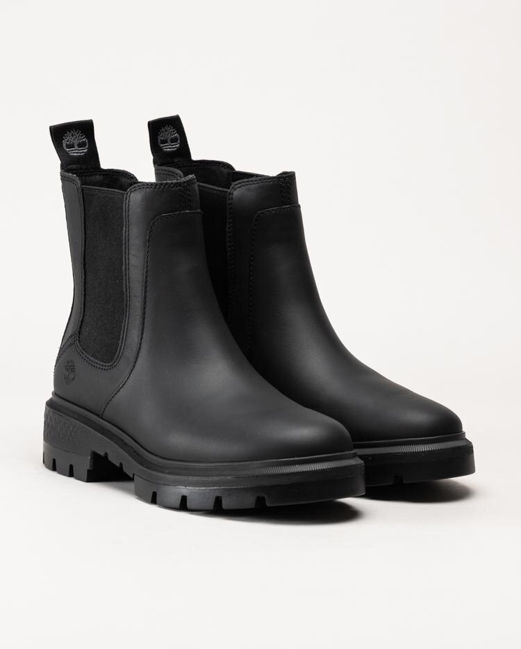 Timberland - Cortina Valley - Svarta chelsea boots i skinn