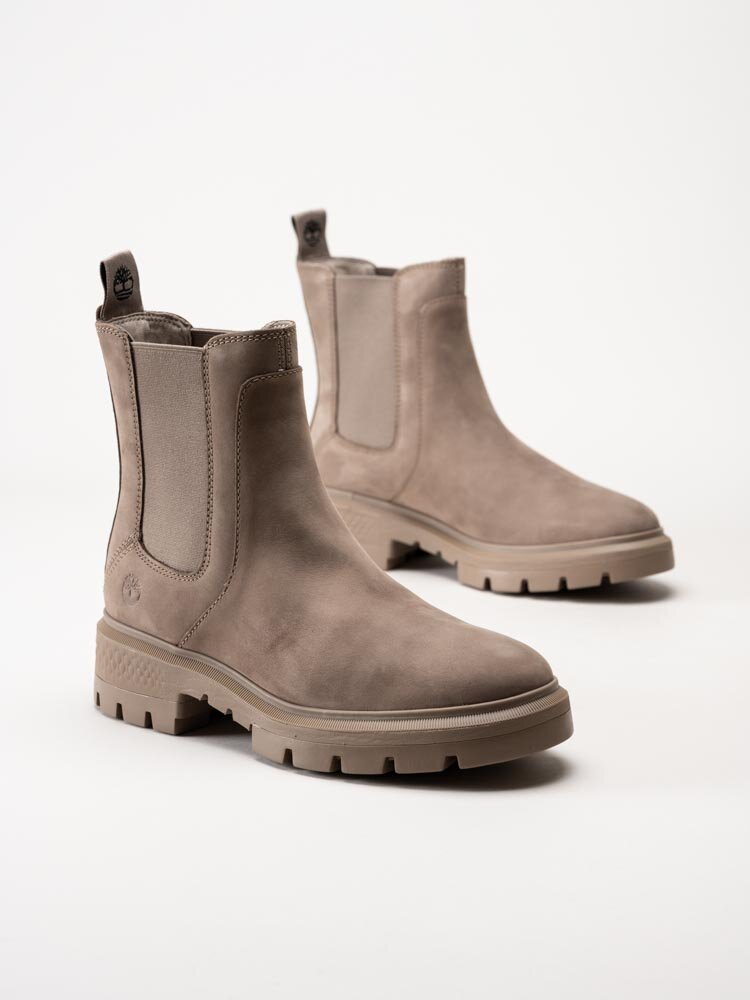 Timberland - Cortina Valley - Grå chelsea boots i nubuck