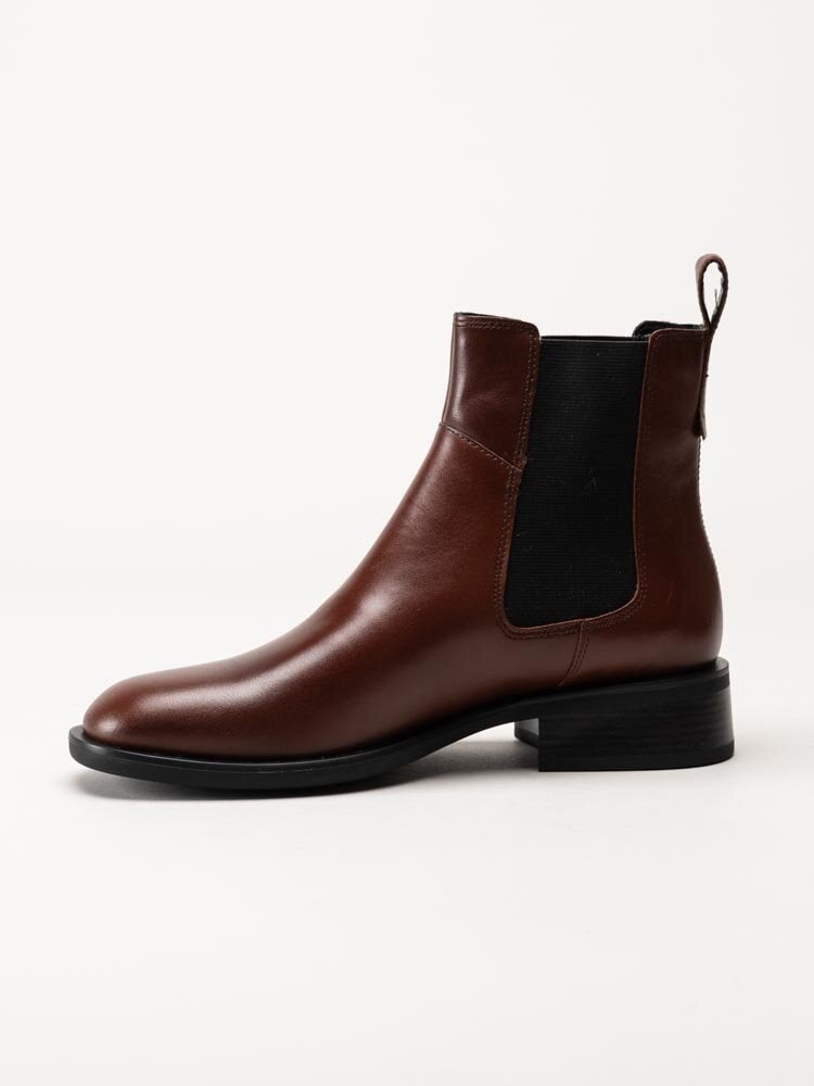 Vagabond - Sheila - Bruna chelsea boots i skinn