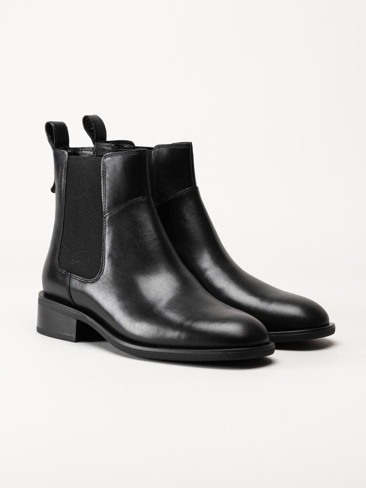 Vagabond - Sheila - Svarta chelsea boots i skinn