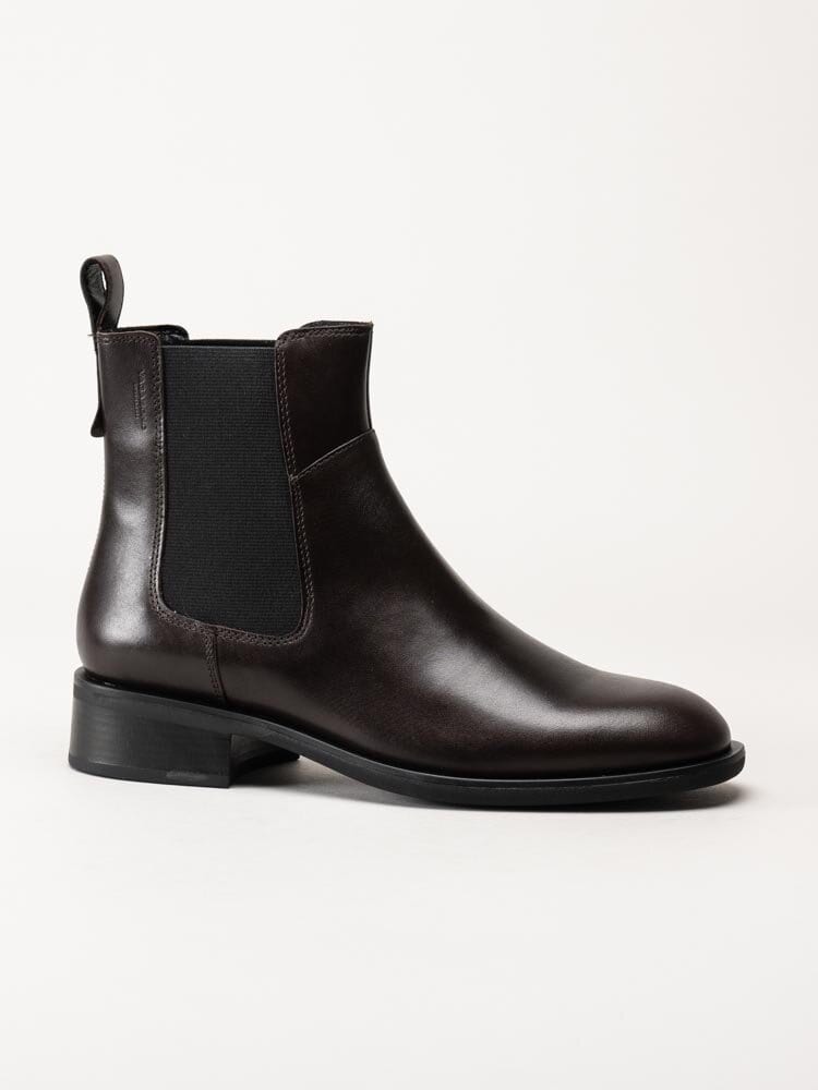 Vagabond - Sheila - Mörkbruna chelsea boots i skinn