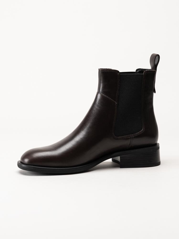 Vagabond - Sheila - Mörkbruna chelsea boots i skinn