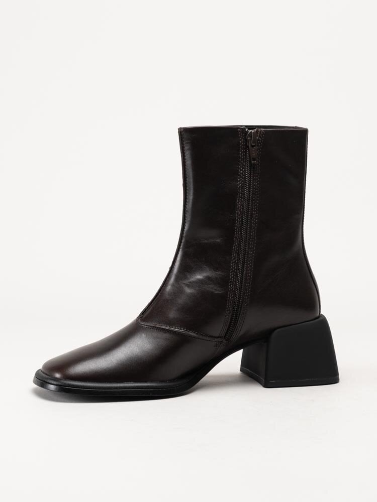 Vagabond - Ansie - Mörkbruna boots i skinn