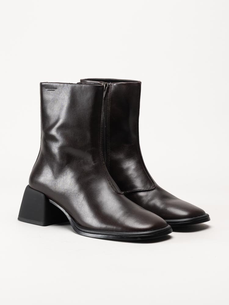 Vagabond - Ansie - Mörkbruna boots i skinn