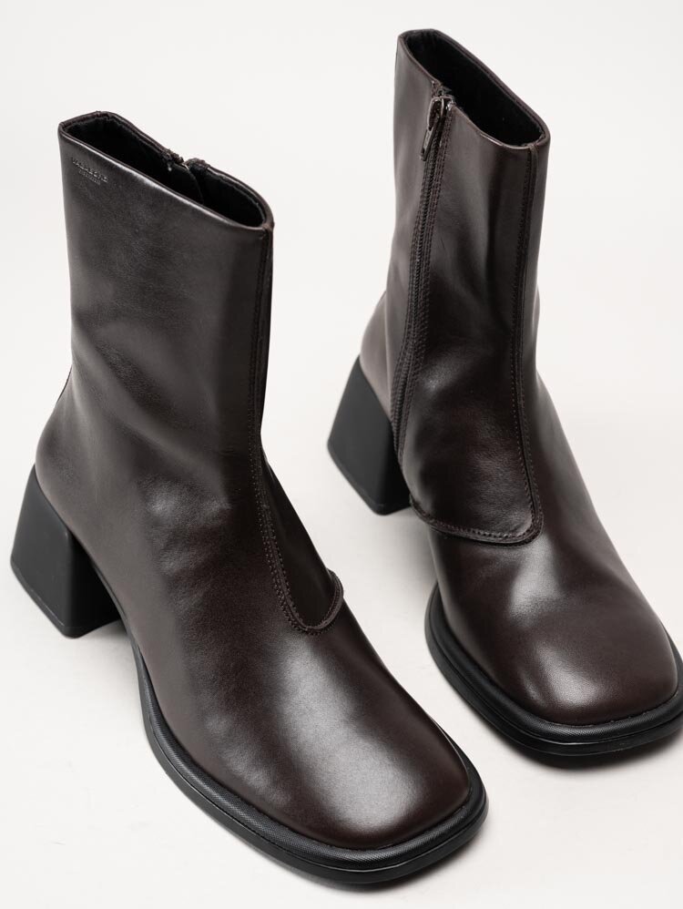 Vagabond - Ansie - Mörkbruna boots i skinn